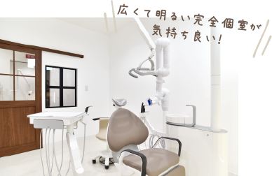 完全個室の診察室